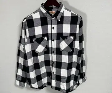 SUGAR CANE TWILL CHECK WORK SHIRT 블랙
