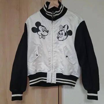 MOUSSY 미키 미니 마우스 바시티 자켓