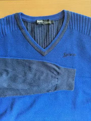 Srixon 파랑 V넥 스웨터