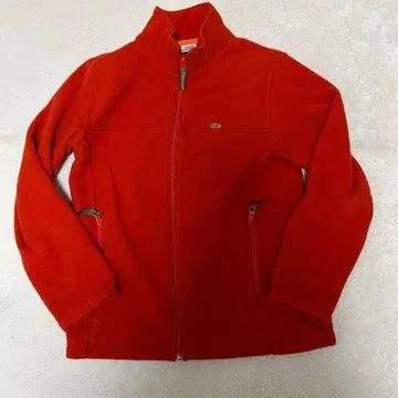 라코스테 풀 집업 플리스 자켓 오렌지