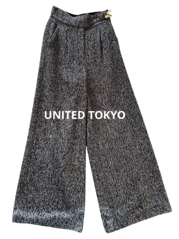 UNITED TOKYO 트위드 와이드 팬츠 사이즈 2