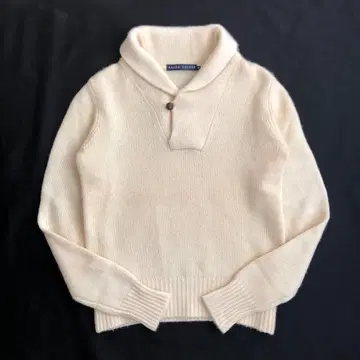 랄프 로렌 캐시미어 양모 혼방 긴팔 니트 여성용 크림