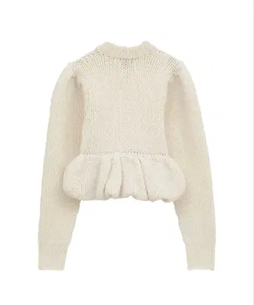 PEPLUM HAND KNIT TOPS 사이즈 1