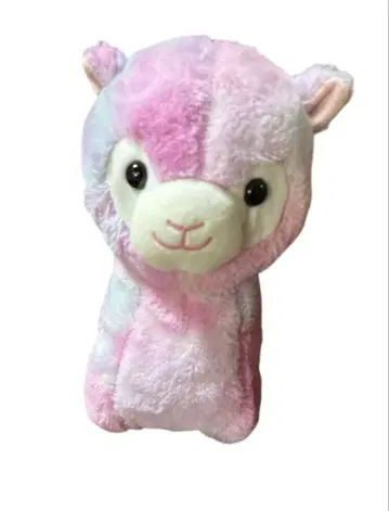 토이저러스 알파카형 봉제 인형 핑크와 스카이블루
