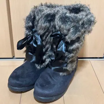 VANS 레이스업 어그 부츠 블랙 25cm