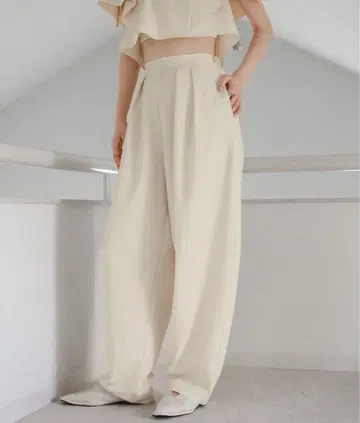 린넨 블렌드 코쿤 팬츠