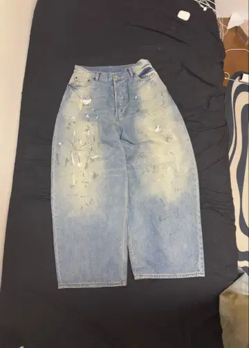 슈퍼 배기 데님 슈퍼 배기 핏 청바지