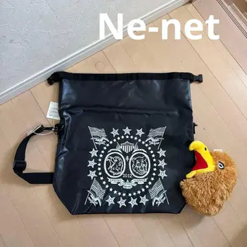 택 포함 새상품 Ne-net 네넷 백 독수리 봉제 인형 방수 블랙 비닐