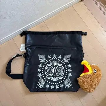 택 포함 새상품 Ne-net 네넷 백 독수리 봉제 인형 방수 블랙 비닐