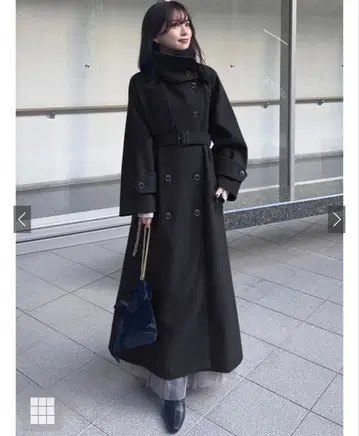 페이크 울 트렌치코트 GRL ze843