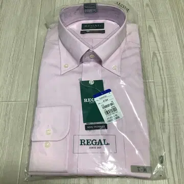 REGAL 논아이론 핑크 와이셔츠 L 사이즈