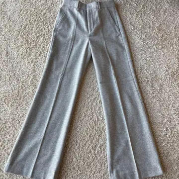 미사용 해외 joseph 팬츠 그레이 헤링본 와이드 팬츠 joseph