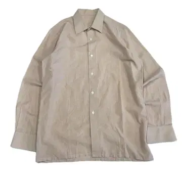 유로 빈티지 90s 무지 코튼 셔츠 (긴팔) 남성용 S 상당