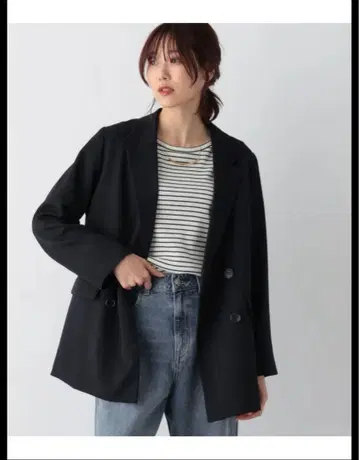 글로벌 워크 W 테일러 자켓 다크 네이비 프리