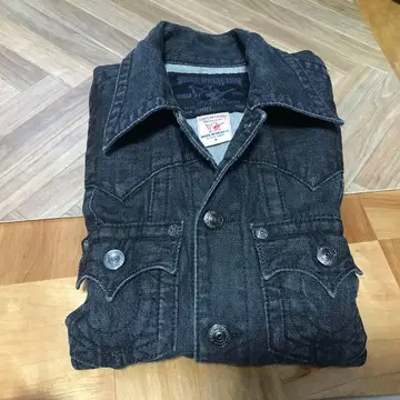 트루 릴리전 블랙 데님 자켓