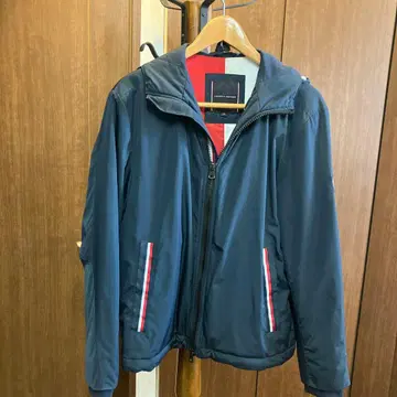 TOMMY HILFIGER 후드 부착 점퍼 M 네이비