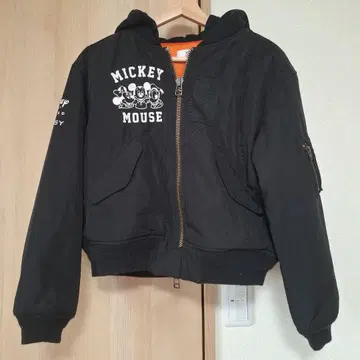 MOUSSY 디즈니 후드 부착 블루종