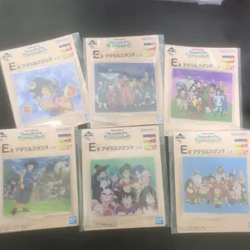 드래곤볼 1번 복권 E상 아크릴 스탠드 6개 세트