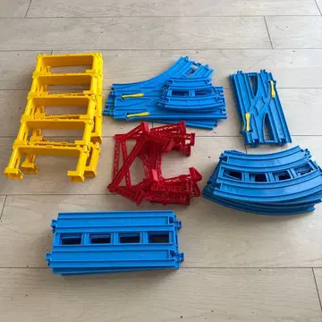 프라레일 레일 부품 세트 빨간색 파랑 노랑