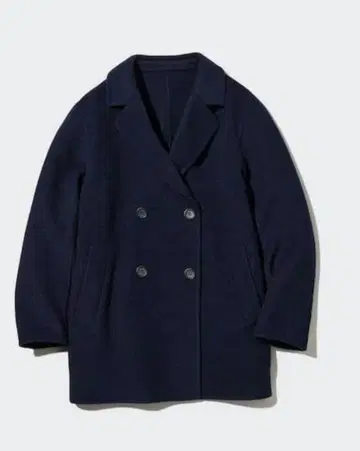 유니클로 더블 페이스 숏코트 피코트