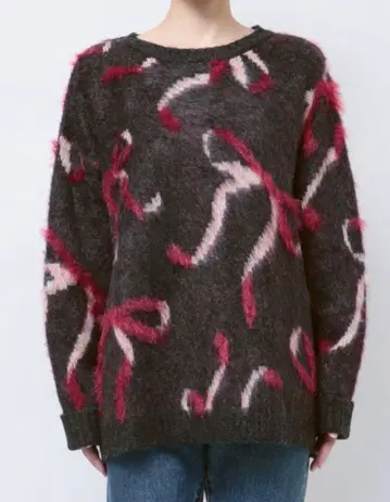 jouetie 모티브 샤기 니트