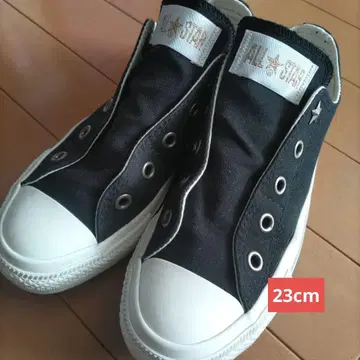 ALL STAR 블랙 슬립온 스니커즈 23cm