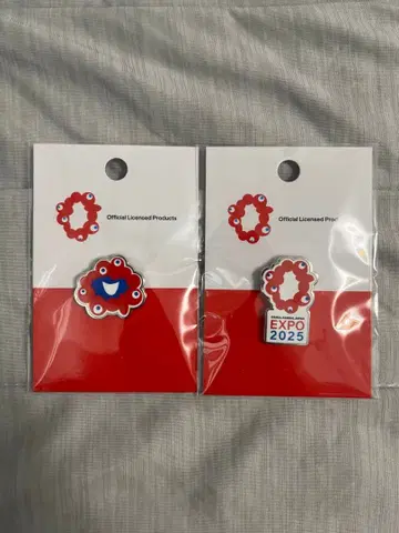 미야쿠미야쿠 핀 배지 페이스 로고 마크 2종 세트 오사카 간사이 만박