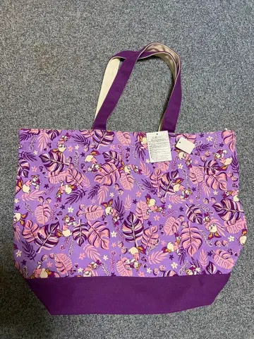 디즈니 데이지 올 패턴 토트백