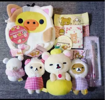 리락쿠마 코리락쿠마 키이로이토리 봉제 인형 마스코트 8세트