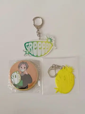 GReeeeN GRe4N BOYZ 캔뱃지, 키링