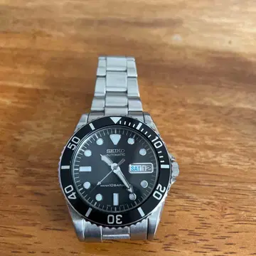 세이코 자동 와인딩 시계 블랙