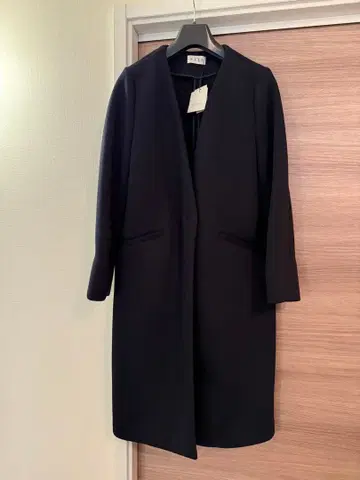 PLST 네이비 롱 코트 M