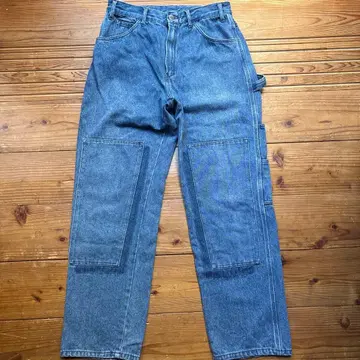 Dickies 데님 블루 카고 팬츠 사이드 포켓 포함