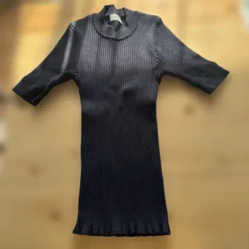 IIROT 이로트 반팔 리브 니트 네이비