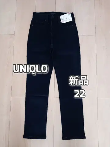 새상품 유니클로 히트텍 울트라 스트레치 슬림 스트레이트 청바지 22