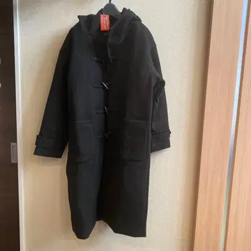 블랙 남성용 더플 코트 2XL