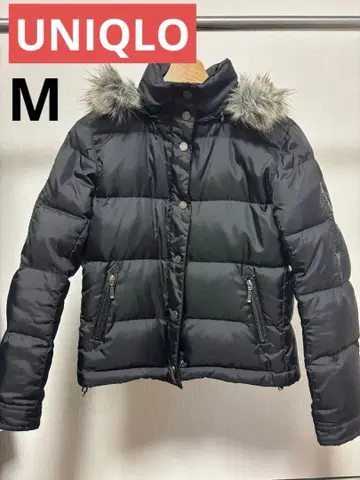 유니클로 퍼 달린 다운 자켓
