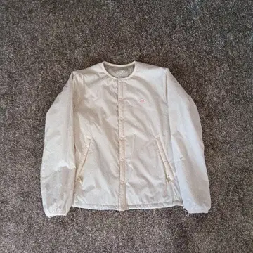 단톤 아이보리 노카라 경량 자켓