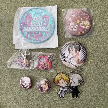 럭키 도그1 badegg 바쿠잔 캔뱃지 아크릴 키링 세트