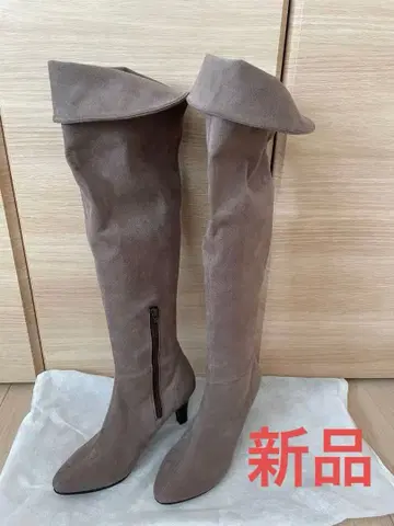 그레이지 니하이 부츠 사이드 지퍼 LL 사이즈