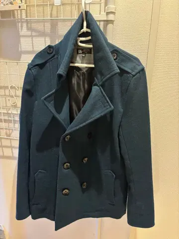 MICHEL KLEIN 모스그린 피 코트 48