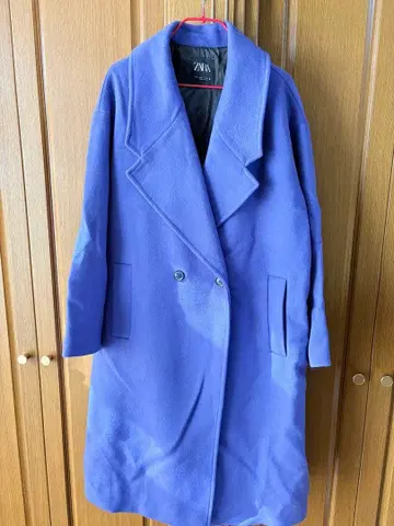 ZARA 블루 롱 코트