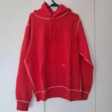 NOAH 빨간색 후드 부착 후드티