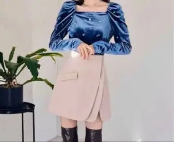 [ 새상품급 ] LILY_BROWN 릴리 브라운 더블 랩 스카쇼팬 1