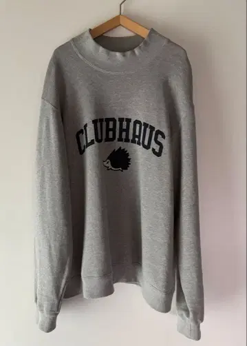 새상품급 CLUBHAUS 하이넥 맨투맨 그레이 XL