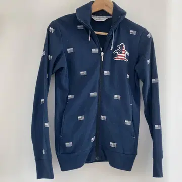 Munsingwear 네이비 풀 지퍼 자켓 M