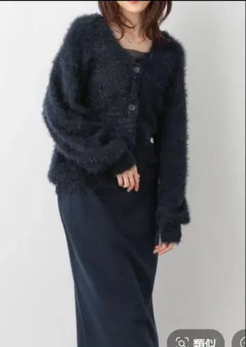 GLOBAL WORK/페더 가디건 스커트 세트