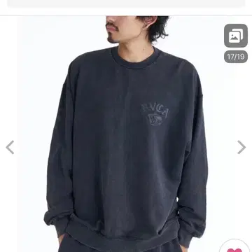 맨투맨 루카 남성용 VA WORLD WIDE CR 트레이닝복