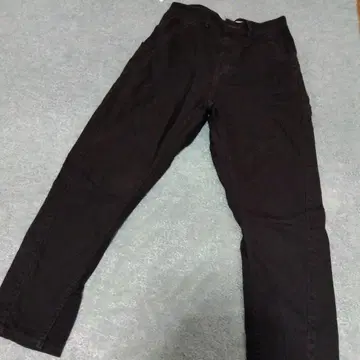 cafetty 블랙 데님 캐주얼 팬츠 L 사이즈