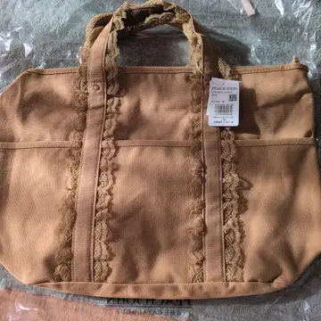 PEACH JOHN 베이지 토트백 L